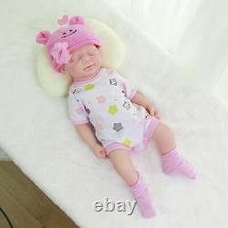 COSDOLL 18.5'' Full Body Soft Silicone Reborn Baby GIRL Real Doll Sleeping Baby