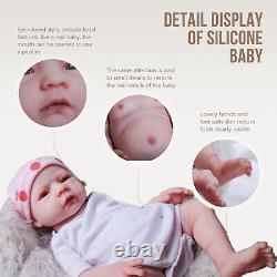 COSDOLL 18.5 Full Silicone Reborn Baby Boy Adorable Soft Silicone Newborn Doll