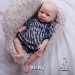 COSDOLL 18.5 Full Silicone Reborn Baby Doll BOY Open Eyes Newborn Silicone Doll