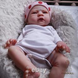 COSDOLL 18.5 Full Soft Platinum Silicone Baby Dolls Handmade Newborn Baby Doll