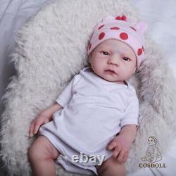 COSDOLL 18.5 Full Soft Platinum Silicone Baby Dolls Handmade Newborn Baby Doll