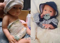 COSDOLL 18.5 Platinum Silicone Newborn Boy Handmade Silicone Reborn Baby Dolls