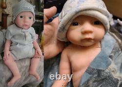 COSDOLL 18.5 Platinum Silicone Newborn Boy Handmade Silicone Reborn Baby Dolls