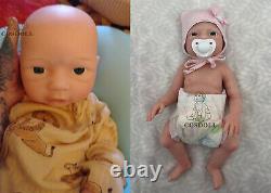 COSDOLL 18.5 Platinum Silicone Newborn Boy Handmade Silicone Reborn Baby Dolls