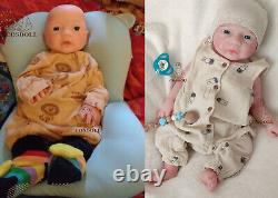 COSDOLL 18.5 Platinum Silicone Newborn Boy Handmade Silicone Reborn Baby Dolls