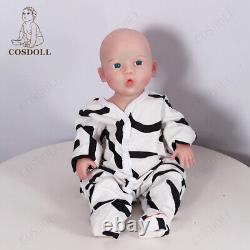 COSDOLL 18.5 Realistic Reborn Baby Girl Full Body Silicone Doll Drinking Water