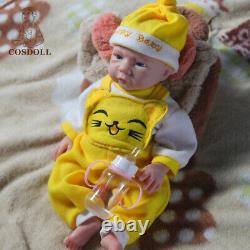 COSDOLL 18.5'' Reborn Baby Dolls Adorable Twins Baby Doll Platinum Silicone Doll