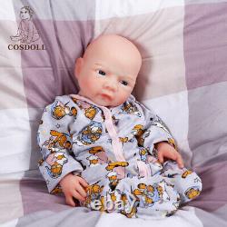 COSDOLL 18.5 Reborn Baby Dolls Can Drink Water&Pee Full Silicone Adorable Dolls