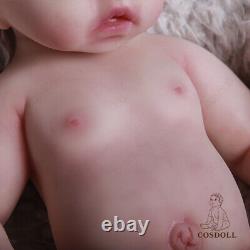 COSDOLL 18.5 Silicone Baby Doll Newborn Baby Doll Realistic Reborn Baby Toy