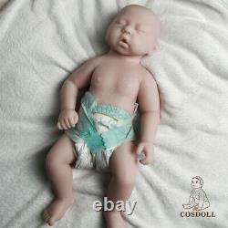 COSDOLL 18.5 Sleeping Baby Girl Lifelike Full Silicone Reborn Doll Infant Toy