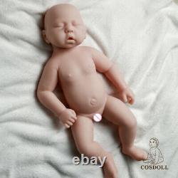 COSDOLL 18.5 Sleeping Baby Girl Lifelike Full Silicone Reborn Doll Infant Toy