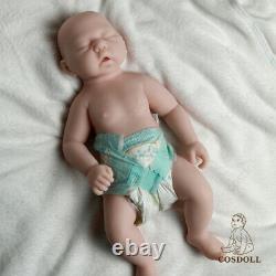 COSDOLL 18.5 Sleeping Baby Girl Lifelike Full Silicone Reborn Doll Infant Toy