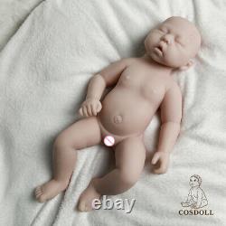 COSDOLL 18.5 Sleeping Baby Girl Lifelike Full Silicone Reborn Doll Infant Toy