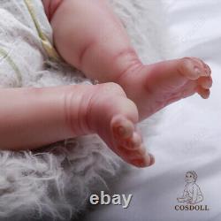 COSDOLL 18.5 Soft Platinum Silicone Baby Dolls Handmade Silicone Reborn Newborn