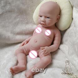 COSDOLL 18.5 in Boy Doll 3KG Reborn Baby Dolls Full Body Silicone with Drink-Wet