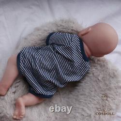 COSDOLL 18.5 in Full Soft Platinum Silicone Baby Dolls Handmade Newborn Baby