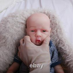 COSDOLL 18.5 in Full Soft Platinum Silicone Baby Dolls Handmade Newborn Baby