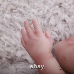 COSDOLL 18.5 in Full Soft Platinum Silicone Baby Dolls Handmade Newborn Baby