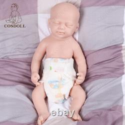 COSDOLL 18.5 in Reborn Baby Dolls Platinum Full Silicone Handmade Doll Cute Girl