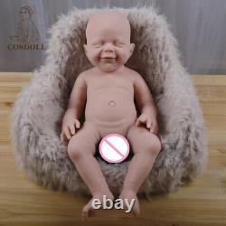 COSDOLL 18.5 inch Full Silicone Reborn Baby Girl Doll UNPAINTED Baby Doll