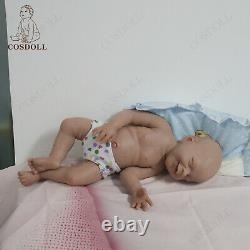 COSDOLL 18.5Brown Skin Floppy Full Silicone Reborn Baby Dolls Newborn Girl Doll