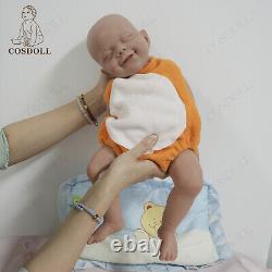 COSDOLL 18.5Brown Skin Floppy Full Silicone Reborn Baby Dolls Newborn Girl Doll