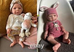 COSDOLL 18.5Real Soft Platinum Silicone Reborn Baby Dolls Handmade Newborn Girl