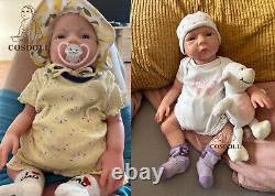 COSDOLL 18.5Real Soft Platinum Silicone Reborn Baby Dolls Handmade Newborn Girl