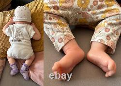 COSDOLL 18.5Real Soft Platinum Silicone Reborn Baby Dolls Handmade Newborn Girl