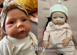 COSDOLL 18.5Real Soft Platinum Silicone Reborn Baby Dolls Handmade Newborn Girl