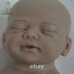 COSDOLL 18.5Sleeping Newborn Platinum Silicone Reborn Baby Doll Brown Skin Doll