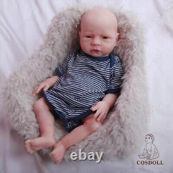 COSDOLL 18.5in Full Body Silicone BOY Doll Reborn Baby Dolls 6.61lb Newborn Baby