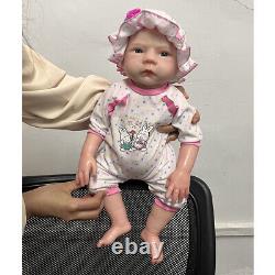 COSDOLL 18.5in Newborn Baby Reborn Baby Dolls 3KG Full Body Silicone Female Doll