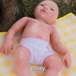 COSDOLL 18'' Lifelike Girl Full Body Platinum Silicone Reborn Baby Dolls Newborn