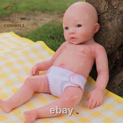 COSDOLL 18'' Lifelike Girl Full Body Platinum Silicone Reborn Baby Dolls Newborn