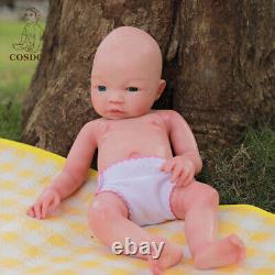 COSDOLL 18'' Lifelike Girl Full Body Platinum Silicone Reborn Baby Dolls Newborn