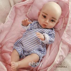 COSDOLL 18 Newborn Full Silicone Reborn Baby BOY Doll with Wet and Drink System