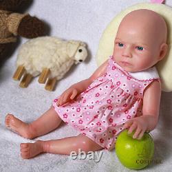 COSDOLL 18'' Realistic Newborn Girl Doll Reborn Full Silicone Flexible Skin Doll