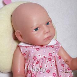 COSDOLL 18'' Realistic Newborn Girl Doll Reborn Full Silicone Flexible Skin Doll