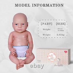 COSDOLL 18'' Realistic Newborn Girl Doll Reborn Full Silicone Flexible Skin Doll