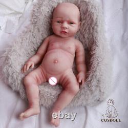 COSDOLL 18'' Twin Baby Doll Full Soft Silicone Boy Reborn Doll Newborn Baby Doll