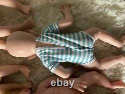 COSDOLL 18 inch Newborn Baby Full Silicone Reborn Baby Girl Doll-Unpainted Dolls