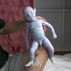 COSDOLL 18in Boy Baby Doll Full Body Soft Silicone Doll Reborn Baby Dolls WithHair