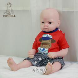 COSDOLL 19'' Big Boy Reborn Baby Dolls Full Body Silicone Newborn Toddler Toy US