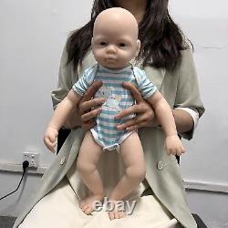 COSDOLL 19 Reborn Baby Dolls Newborn Baby Full Platinum Silicone Doll Unpainted