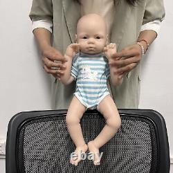 COSDOLL 19 Reborn Baby Dolls Newborn Baby Full Platinum Silicone Doll Unpainted