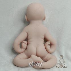 COSDOLL 19 Reborn Baby Dolls Newborn Baby Full Platinum Silicone Doll Unpainted