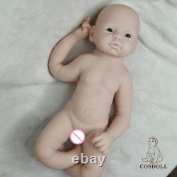 COSDOLL 19 Reborn Baby Dolls Newborn Baby Full Platinum Silicone Doll Unpainted