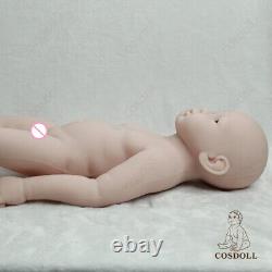 COSDOLL 19 Reborn Baby Dolls Newborn Baby Full Platinum Silicone Doll Unpainted