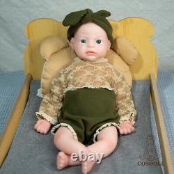 COSDOLL 22 Full Platinum Silicone Reborn Baby Dolls Lifelike Baby Painted Dolls